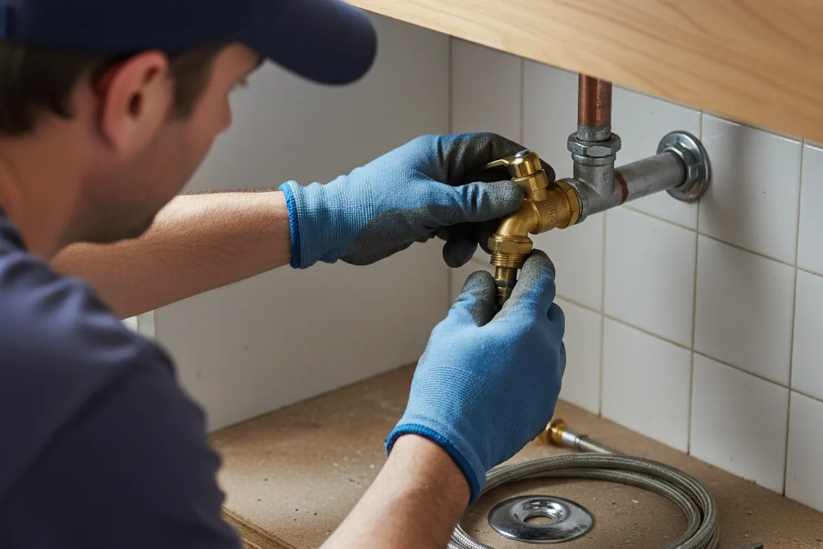 Shutoff valve and fitting work during Emergency Plumbing in Nottawa